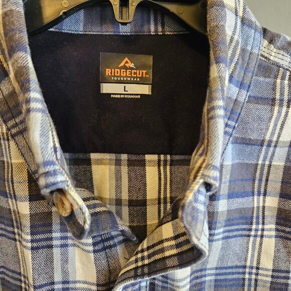 Ridgecut Mens Button Down flannel Shirt - size large - Picture 3 of 7